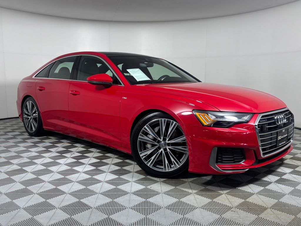 Orange (Tango Red) 2019 Audi A6 Sedan All-Wheel Drive 7-Speed Automatic