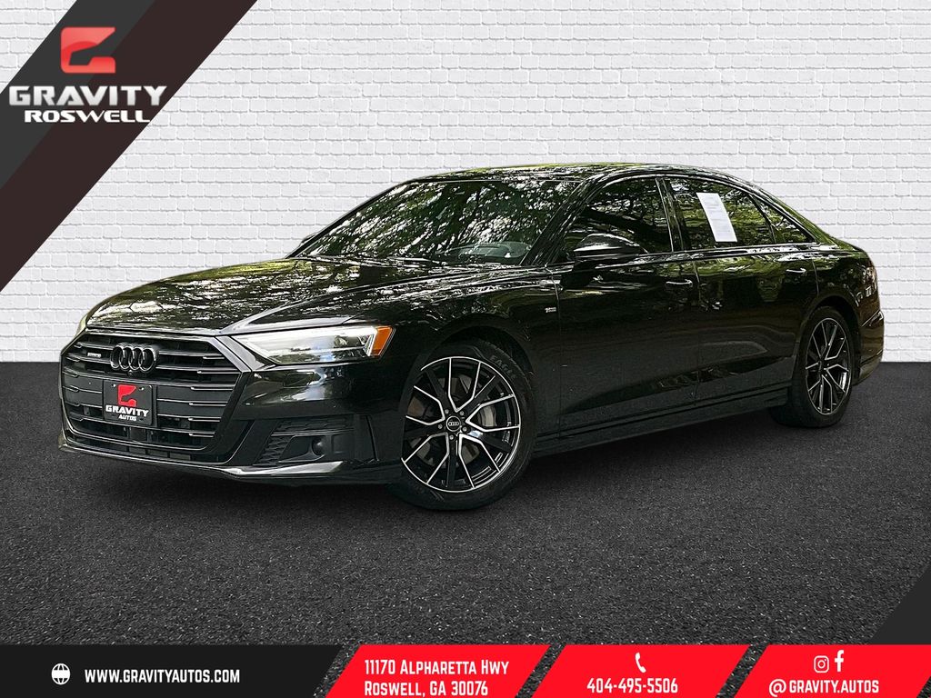 Mythos Black Metallic 2021 Audi A8 Sedan All-Wheel Drive 8-Speed Automatic
