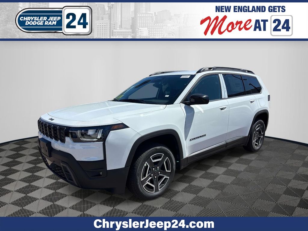 Bright White Clearcoat 2026 Jeep Cherokee SUV / Crossover Four-Wheel Drive Continuously Variable Transmission