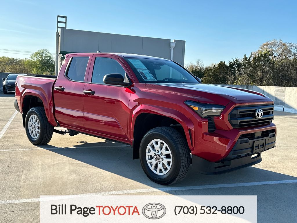 Supersonic Red 2024 Toyota Tacoma SR Double Cab 4WD Pickup Truck Four-Wheel Drive 8-Speed Automatic