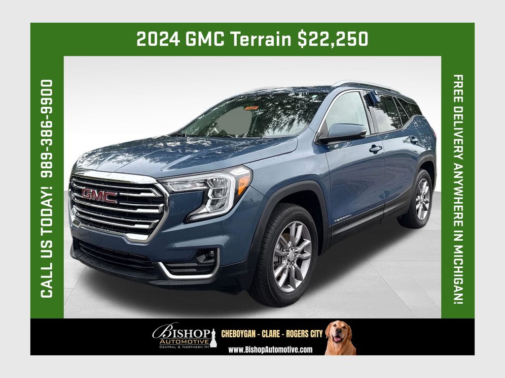 Downpour Metallic 2024 GMC Terrain SUV / Crossover All-Wheel Drive 9-Speed Automatic