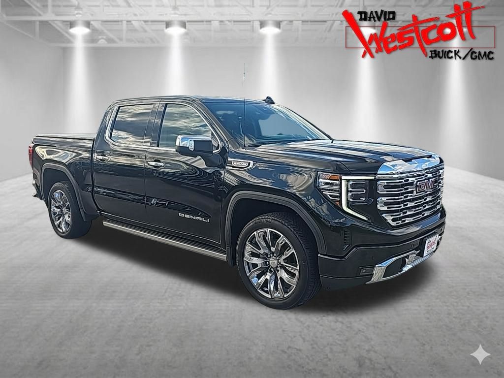 Onyx Black 2023 GMC Sierra 1500 Denali Crew Cab 4WD Pickup Truck Four-Wheel Drive Automatic