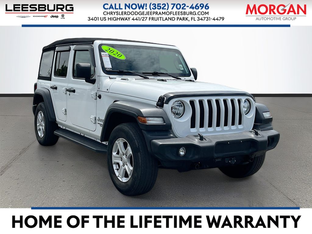 Bright White Clearcoat 2020 Jeep Wrangler SUV / Crossover Four-Wheel Drive 8-Speed Automatic