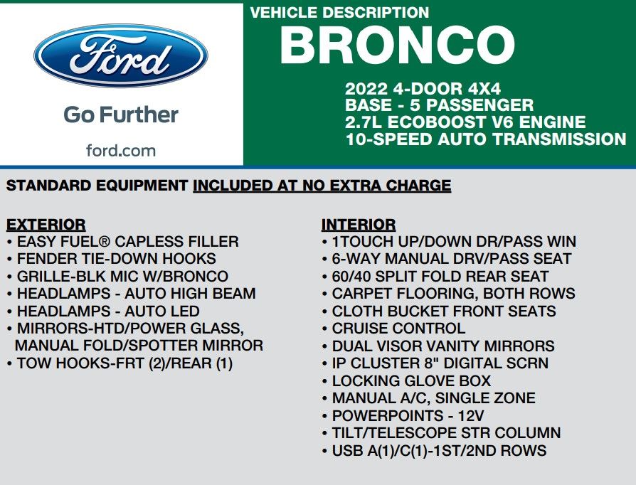 2022 Ford Bronco Big Bend 20