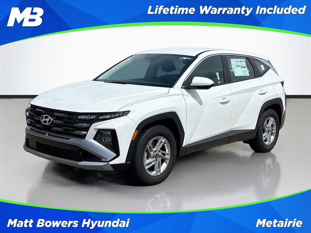 White Pearl 2026 Hyundai Tucson SUV / Crossover Front-Wheel Drive 8-Speed Automatic