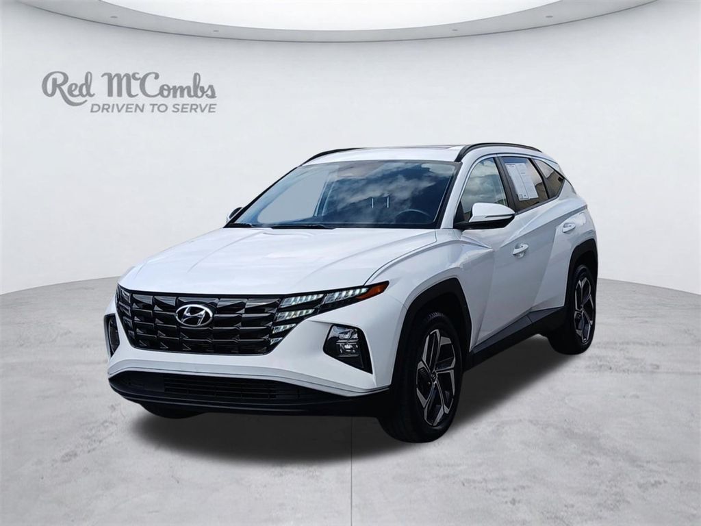White Pearl 2023 Hyundai Tucson SUV / Crossover All-Wheel Drive 8-Speed Automatic