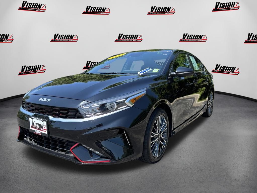 Aurora Black Pearl 2023 Kia Forte GT-Line FWD Sedan Front-Wheel Drive Continuously Variable Transmission