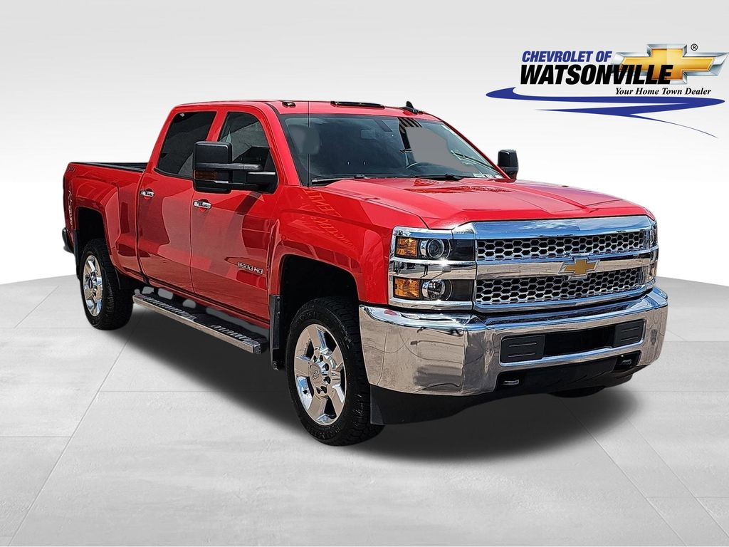 Red Hot 2019 Chevrolet Silverado 2500HD Work Truck Crew Cab 4WD Pickup Truck Four-Wheel Drive 6-Speed Automatic Overdrive