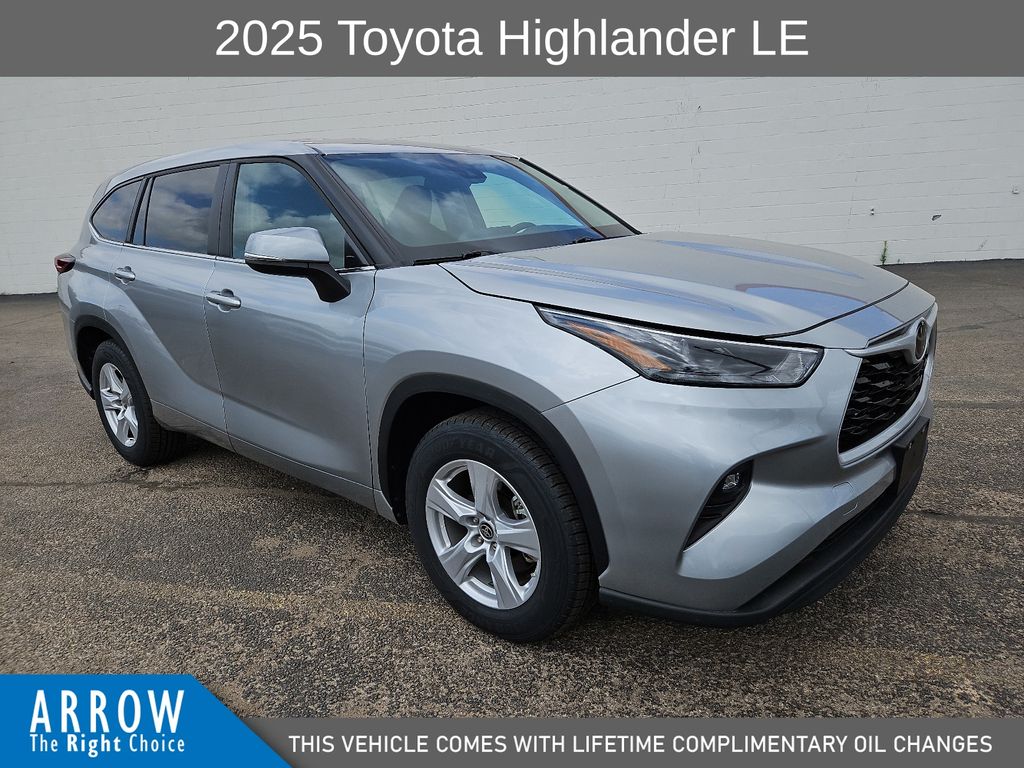 Celestial Silver Metallic 2025 Toyota Highlander SUV / Crossover Front-Wheel Drive 8-Speed Automatic