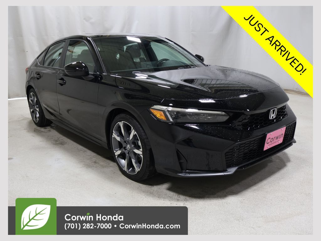 Crystal Black Pearl 2026 Honda Civic Hybrid Hatchback Front-Wheel Drive Continuously Variable Transmission