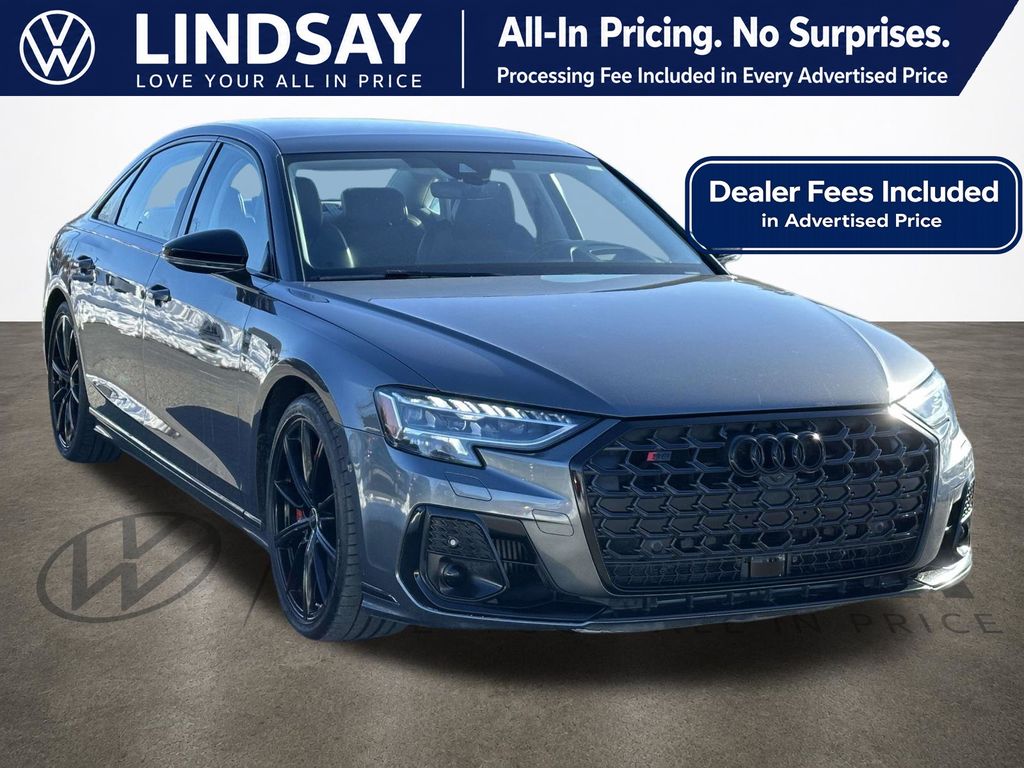 Daytona Gray Pearl Effect 2023 Audi S8 4.0T quattro Sedan All-Wheel Drive 8-Speed Automatic