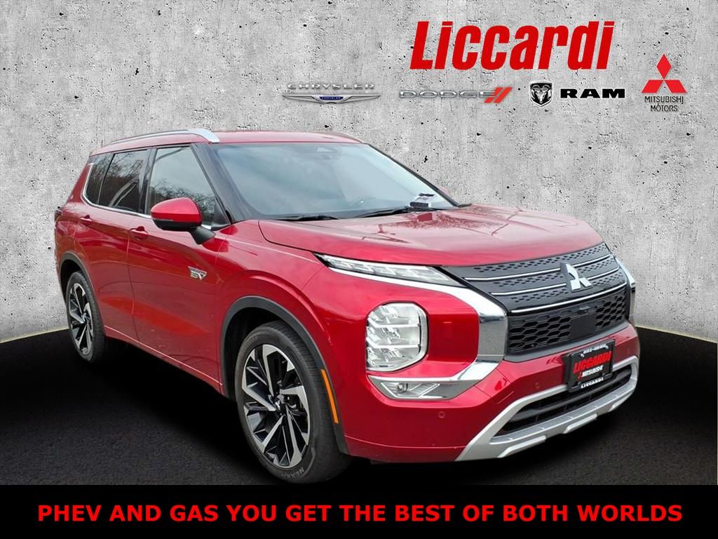 Red Diamond 2023 Mitsubishi Outlander Hybrid Plug-in SEL S-AWC SUV / Crossover All-Wheel Drive 1-Speed Automatic