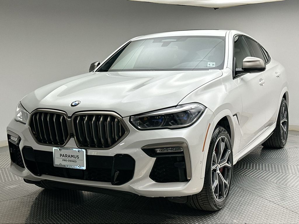 Mineral White Metallic 2021 BMW X6 M50i AWD SUV / Crossover All-Wheel Drive 8-Speed Automatic