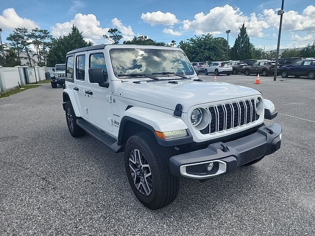 2024 White Jeep Wrangler Sahara 4X4 SUV