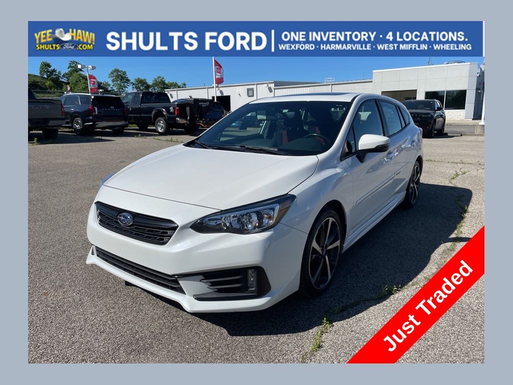 Crystal White Pearl 2022 Subaru Impreza Wagon All-Wheel Drive Continuously Variable Transmission