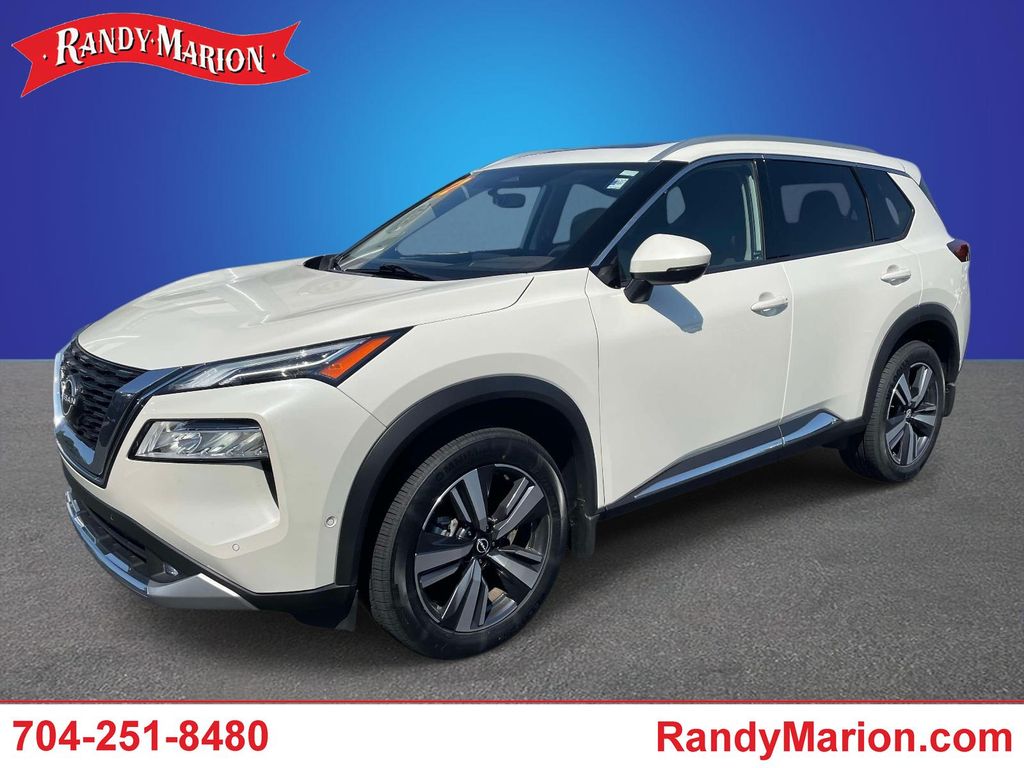 Pearl White 2022 Nissan Rogue Platinum FWD SUV / Crossover Front-Wheel Drive Continuously Variable Transmission