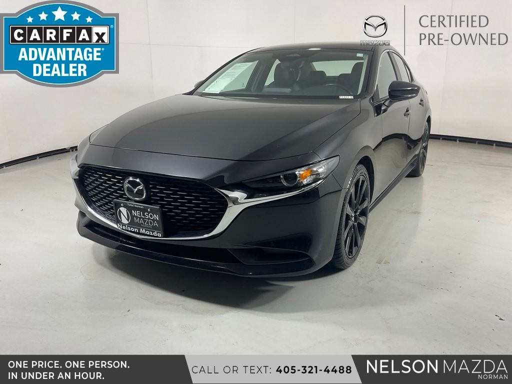 Jet Black Mica 2024 Mazda MAZDA3 Sedan Front-Wheel Drive 6-Speed Automatic