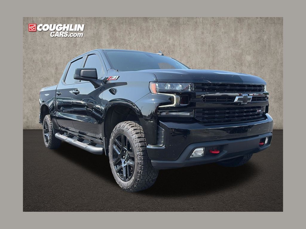Black 2021 Chevrolet Silverado 1500 Pickup Truck Four-Wheel Drive Automatic