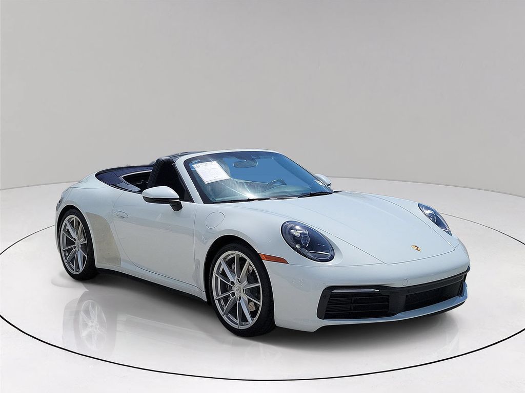 White 2020 Porsche 911 Convertible Rear-Wheel Drive 8-Speed Automatic