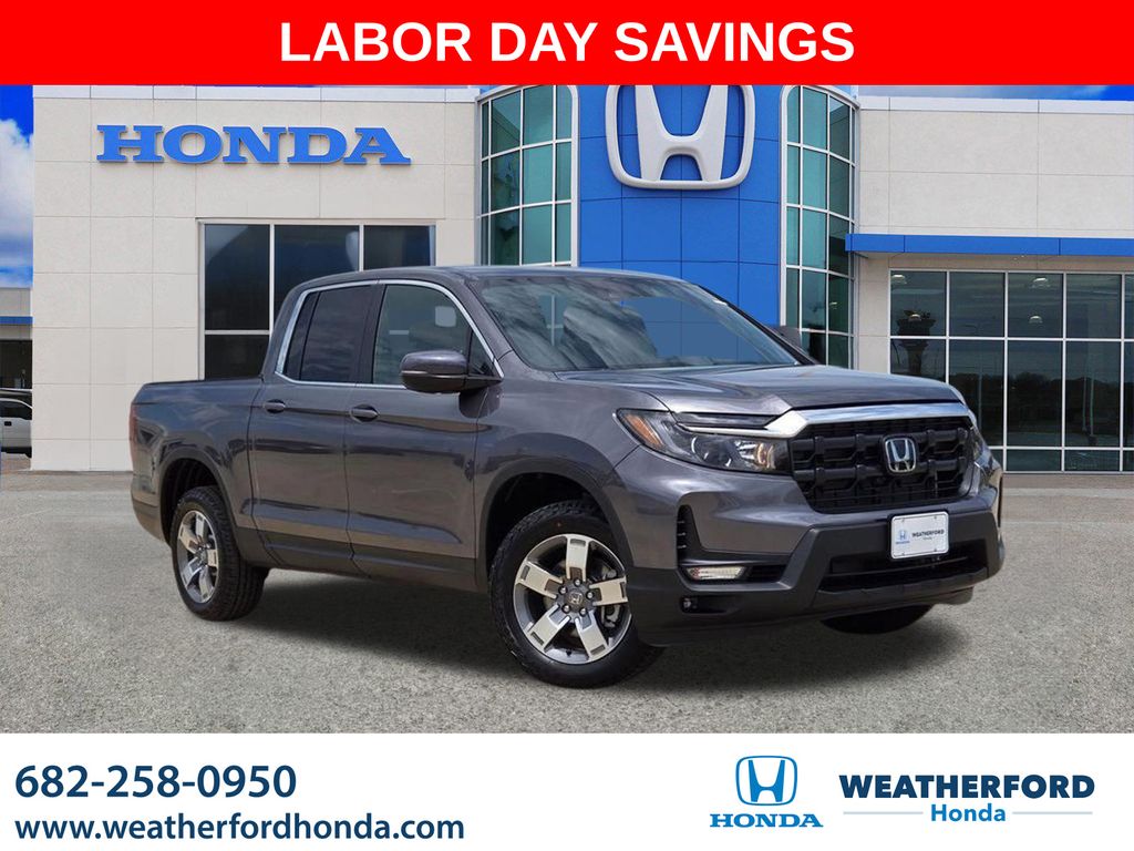 Gray (Modern Steel Metallic) 2026 Honda Ridgeline Pickup Truck All-Wheel Drive 9-Speed Automatic