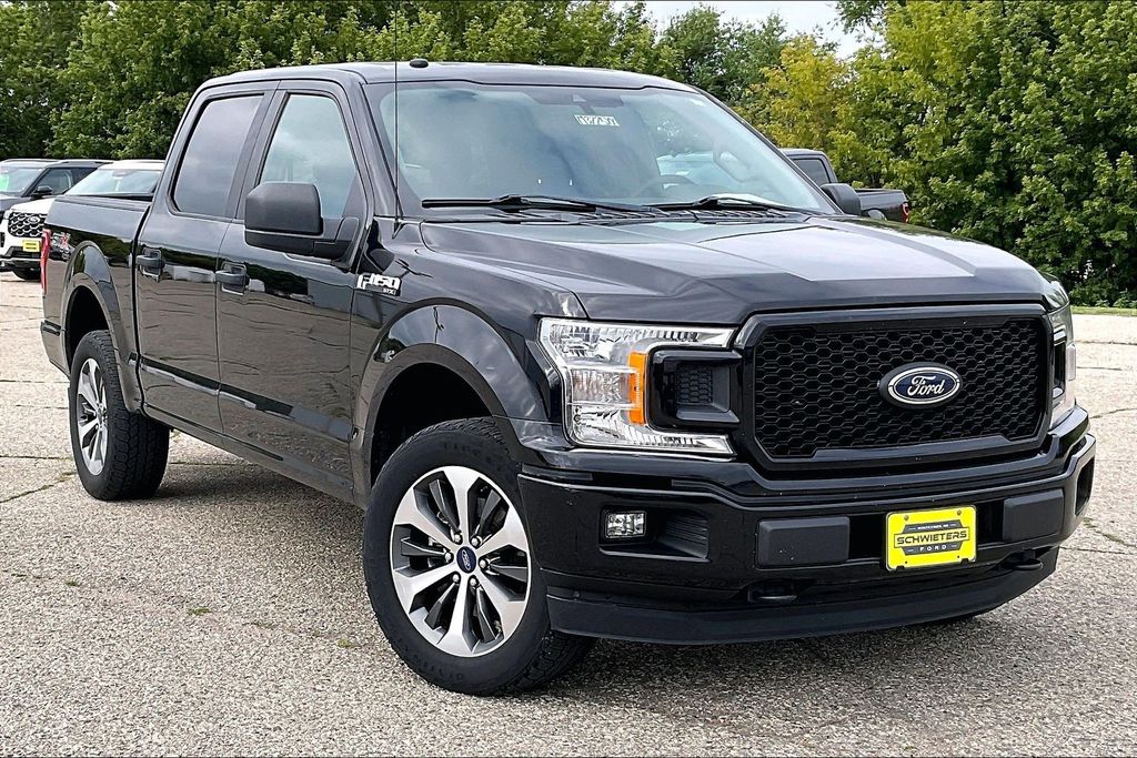 Black 2019 Ford F-150 Pickup Truck Four-Wheel Drive Automatic