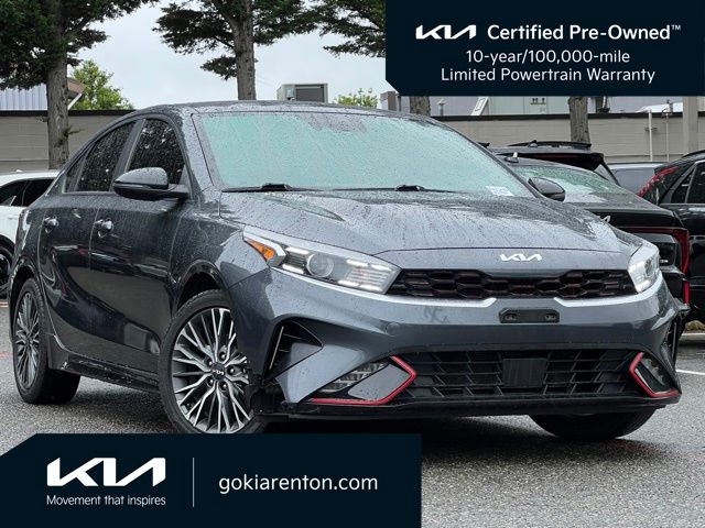 Gravity Gray 2024 Kia Forte Sedan Front-Wheel Drive Continuously Variable Transmission