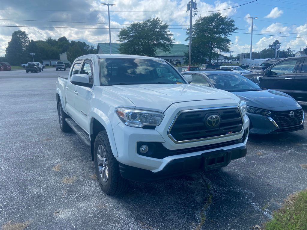 Super White 2019 Toyota Tacoma Pickup Truck Four-Wheel Drive 6-Speed Automatic