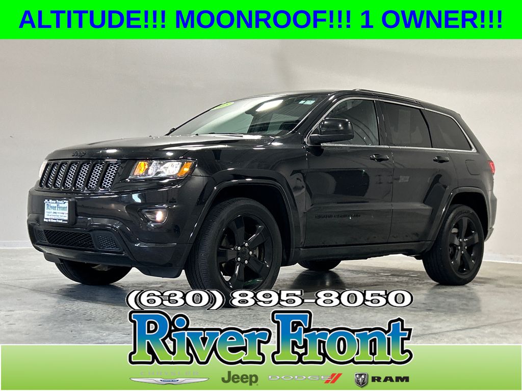 Brilliant Black Crystal Pearlcoat 2015 Jeep Grand Cherokee Altitude 4WD SUV / Crossover Four-Wheel Drive 8-Speed Automatic