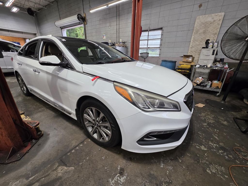 Quartz White Pearl 2016 Hyundai Sonata Sedan Front-Wheel Drive 6-Speed Automatic