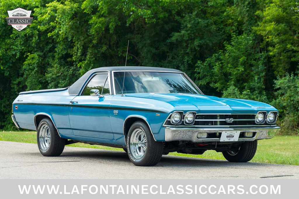 Blue 1969 Chevrolet El Camino Coupe Automatic
