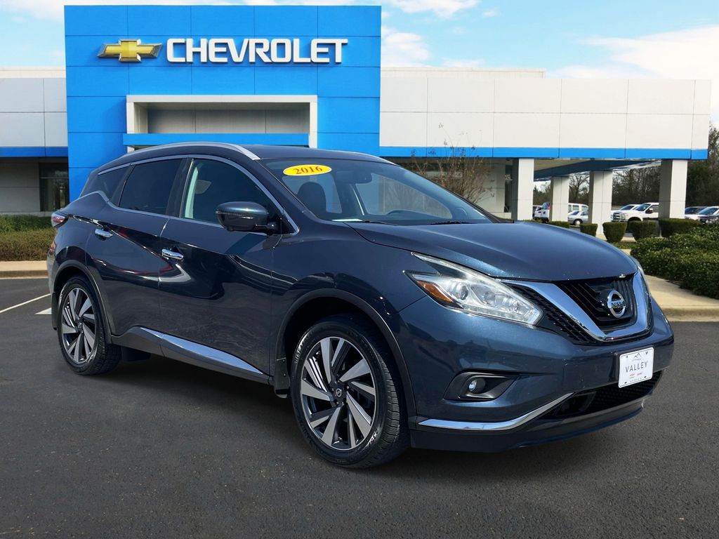 Arctic Blue Metallic 2016 Nissan Murano Platinum SUV / Crossover Front-Wheel Drive Continuously Variable Transmission
