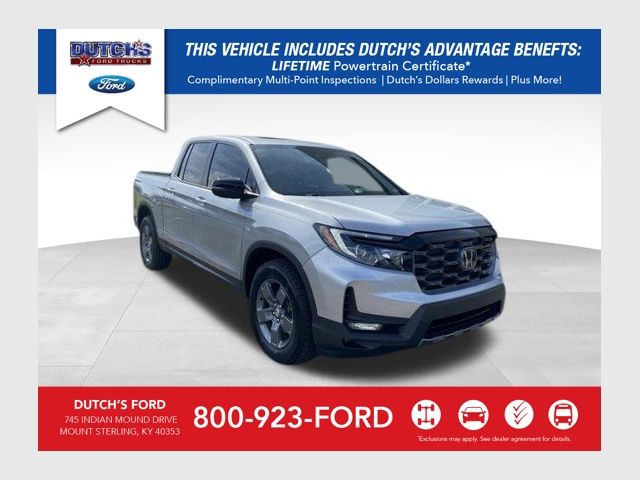 Gray 2025 Honda Ridgeline TrailSport AWD Pickup Truck All-Wheel Drive 9-Speed Automatic