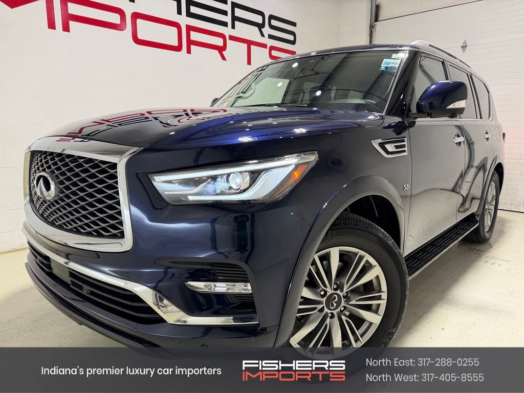 Hermosa Blue 2019 INFINITI QX80 SUV / Crossover All-Wheel Drive 7-Speed Automatic