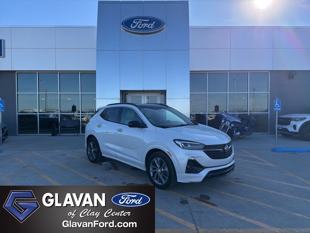 White Frost Tricoat 2022 Buick Encore GX SUV / Crossover Front-Wheel Drive Continuously Variable Transmission