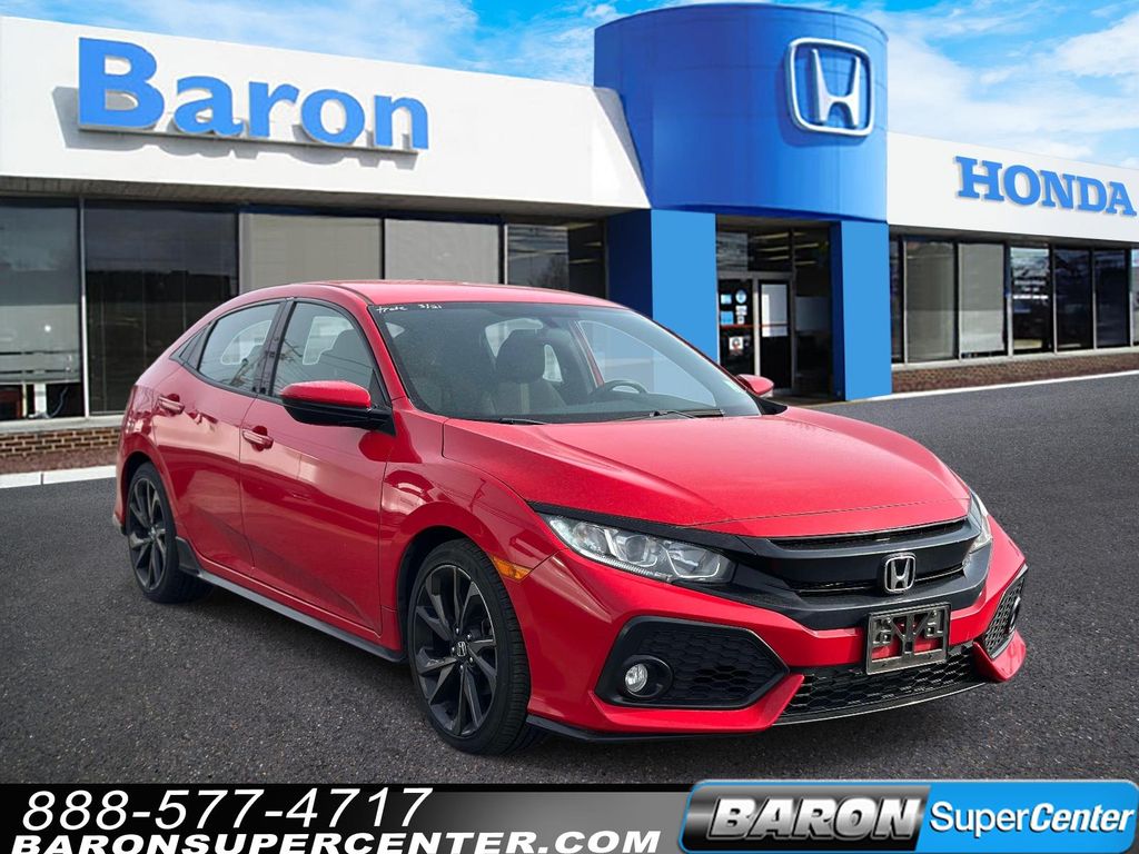 Rallye Red 2017 Honda Civic Hatchback Sport Hatchback Front-Wheel Drive Continuously Variable Transmission