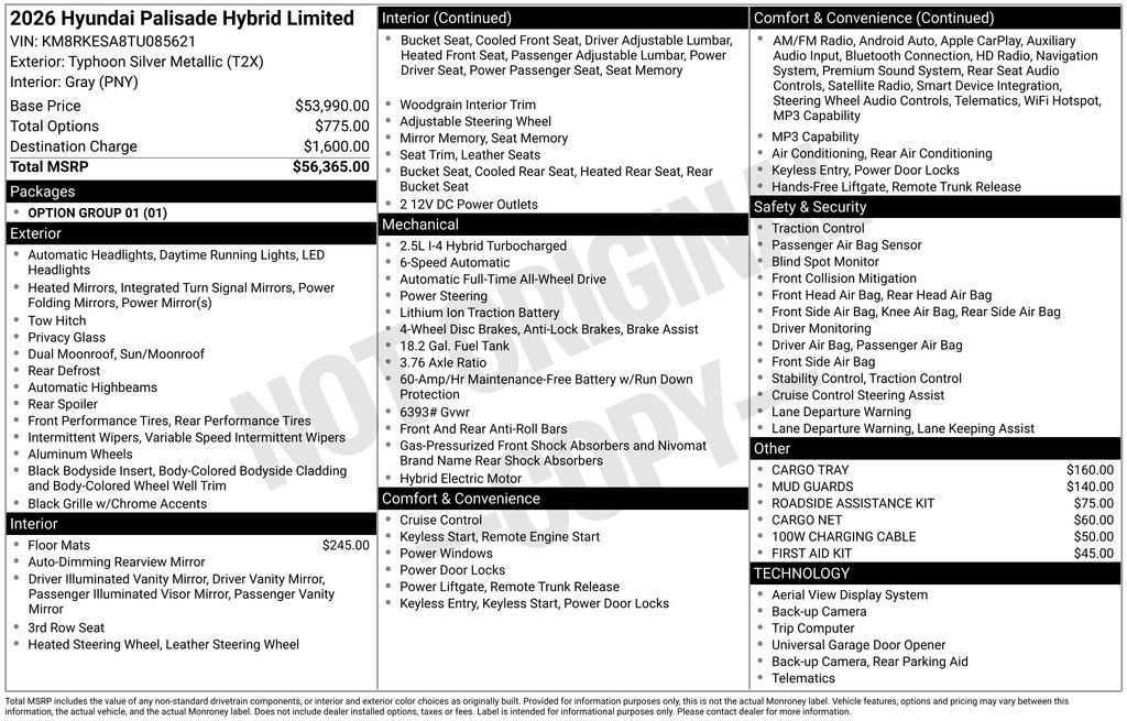 New 2026 Silver Hyundai Limited image 6