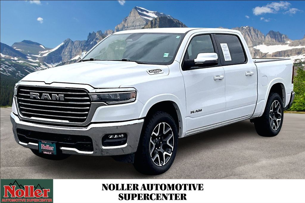 Bright White Clearcoat 2025 RAM 1500 Pickup Truck Four-Wheel Drive 8-Speed Automatic