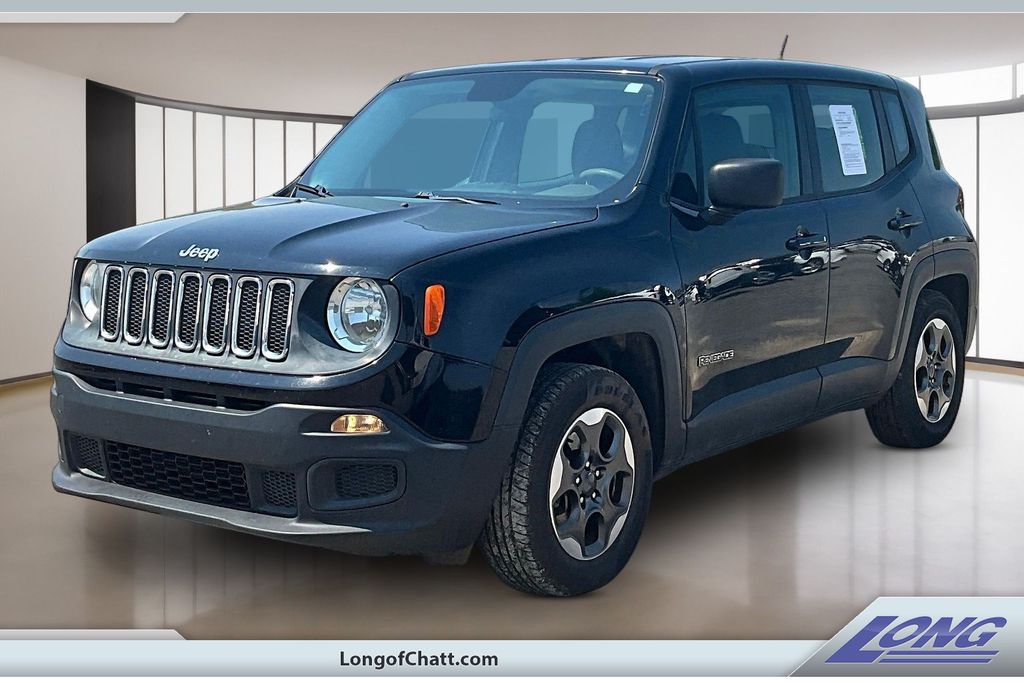 Black 2016 Jeep Renegade Sport SUV / Crossover Front-Wheel Drive 9-Speed Automatic