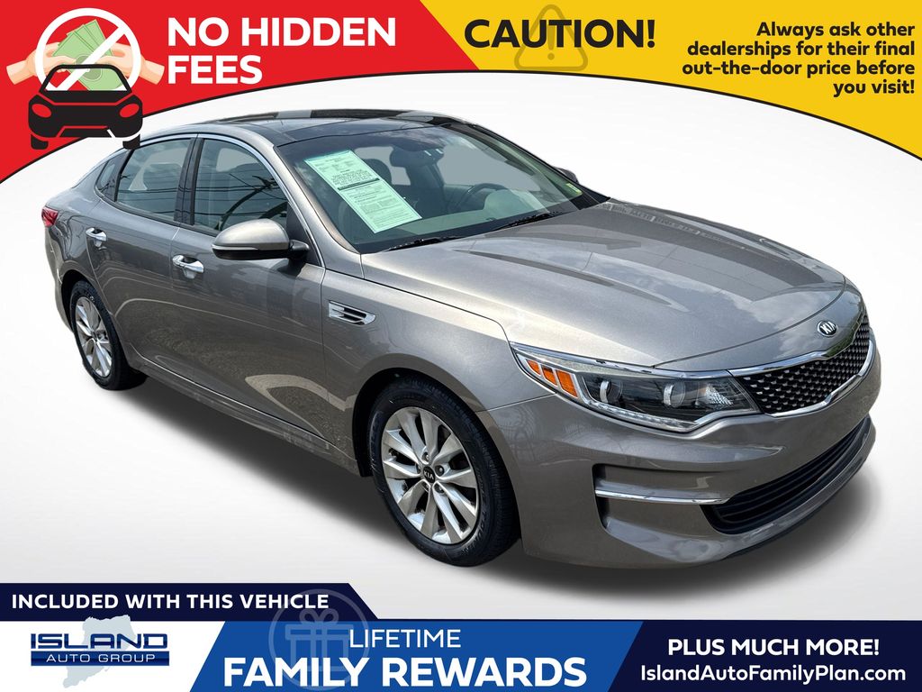 Titanium Silver 2017 Kia Optima EX Sedan Front-Wheel Drive 6-Speed Automatic