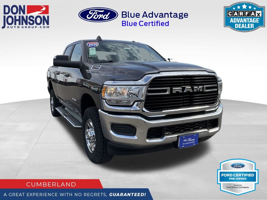 Gray (Granite Crystal Metallic Clearcoat) 2020 RAM 2500 Big Horn Crew Cab 4WD Pickup Truck Four-Wheel Drive 8-Speed Automatic