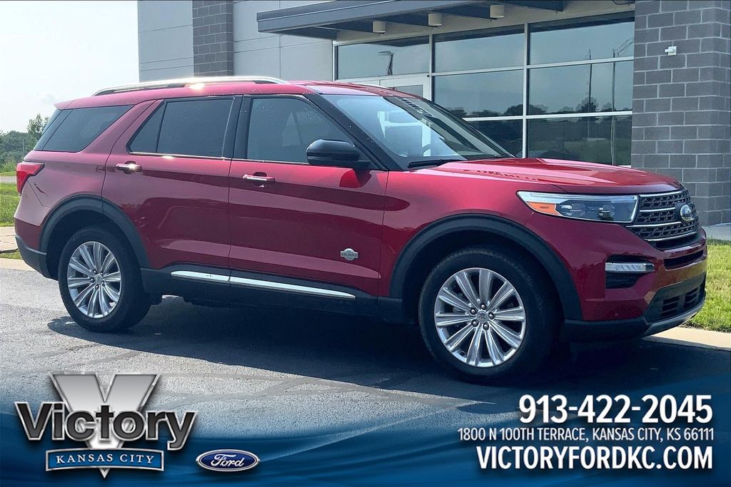 Rapid Red Metallic Tinted Clearcoat 2023 Ford Explorer SUV / Crossover All-Wheel Drive Automatic