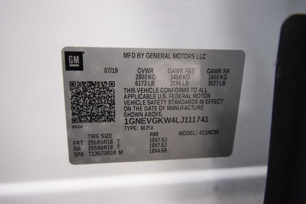 used 2020 Chevrolet Traverse car, priced at $20,000