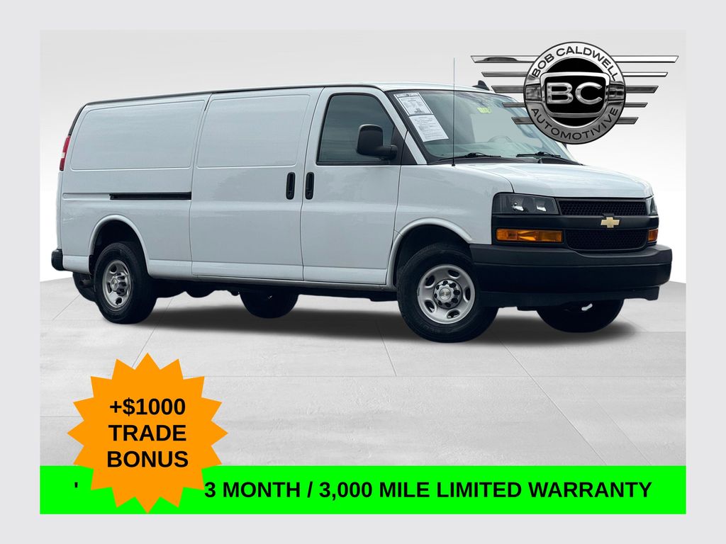 Summit White 2023 Chevrolet Express Cargo Van Rear-Wheel Drive 8-Speed Automatic Overdrive