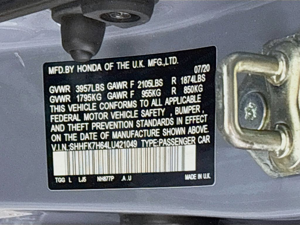 2020 Honda Civic EX
