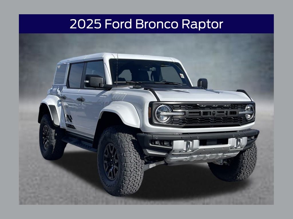 Oxford White 2025 Ford Bronco Raptor SUV / Crossover Four-Wheel Drive Automatic