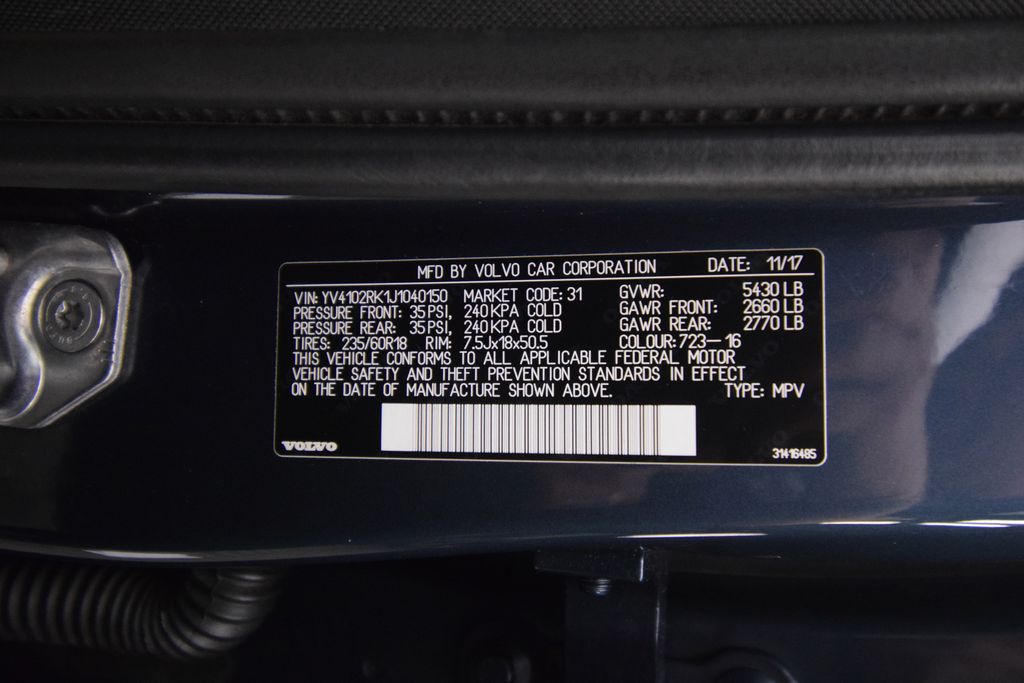 used 2018 Volvo XC60 car, priced at $15,500