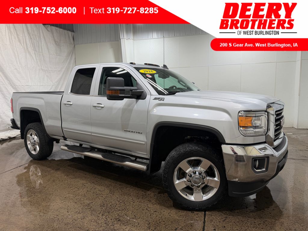 Quicksilver Metallic 2016 GMC Sierra 2500HD Pickup Truck Four-Wheel Drive 6-Speed Automatic Overdrive