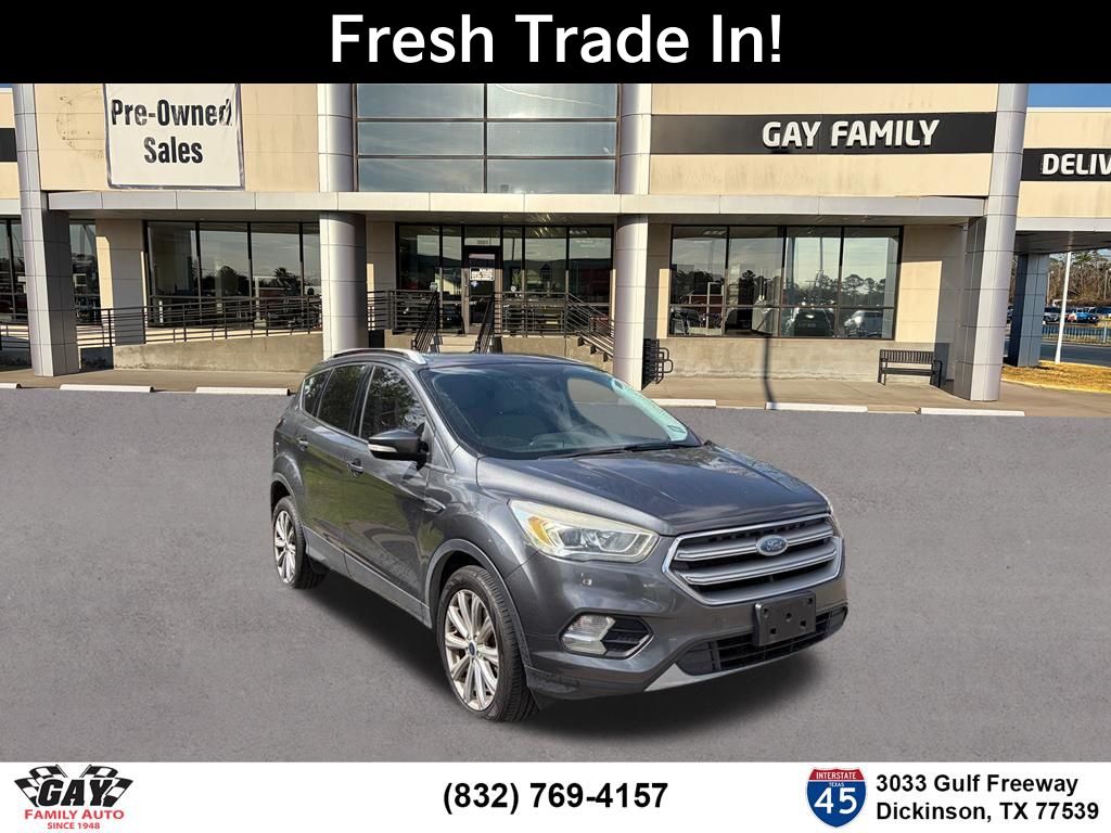 Gray (Magnetic) 2017 Ford Escape Titanium FWD SUV / Crossover Front-Wheel Drive 6-Speed Automatic