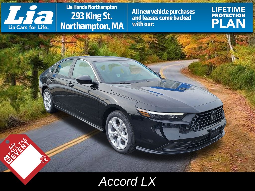 Black 2026 Honda Accord Sedan Front-Wheel Drive Continuously Variable Transmission