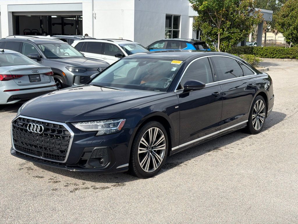 Firmament Blue Metallic 2023 Audi A8 Sedan All-Wheel Drive 8-Speed Automatic
